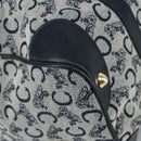 CELINE C Sulky Hand Bag Canvas Navy Auth 103383-14