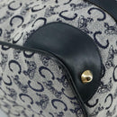 CELINE C Sulky Hand Bag Canvas Navy Auth 103383-16