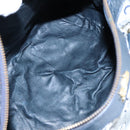 CELINE C Sulky Hand Bag Canvas Navy Auth 103383-11