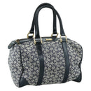 CELINE C Sulky Hand Bag Canvas Navy Auth 103383-1