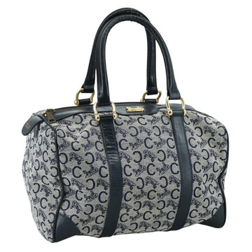 CELINE C Sulky Hand Bag Canvas Navy Auth 103383