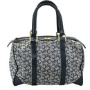 CELINE C Sulky Hand Bag Canvas Navy Auth 103383-13