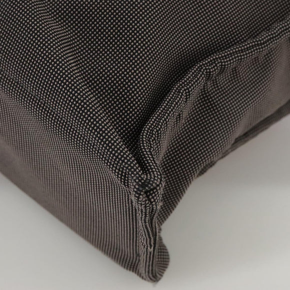 HERMES Her Line MM Hand Bag Canvas Gray Auth 103385