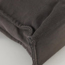 HERMES Her Line MM Hand Bag Canvas Gray Auth 103385-15