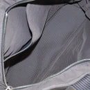 HERMES Her Line MM Hand Bag Canvas Gray Auth 103385-11