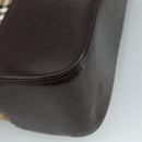 BURBERRY Nova Check Shoulder Bag Canvas Beige Auth 103388-14
