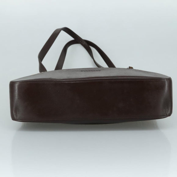 BURBERRY Nova Check Shoulder Bag Canvas Beige Auth 103388