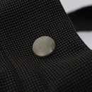 HERMES Her Line MM Hand Bag Canvas Gray Silver Auth 103414-18