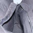 HERMES Her Line MM Hand Bag Canvas Gray Silver Auth 103414-22