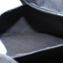 HERMES Her Line MM Hand Bag Canvas Gray Silver Auth 103414-11