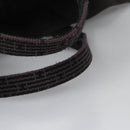 HERMES Her Line MM Hand Bag Canvas Gray Silver Auth 103414-7