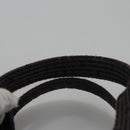 HERMES Her Line MM Hand Bag Canvas Gray Silver Auth 103414-14