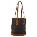 LOUIS VUITTON Monogram Bucket PM Shoulder Bag M42238 LV Auth 103423-1