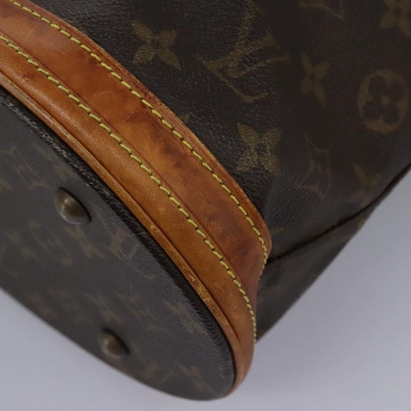 LOUIS VUITTON Monogram Bucket PM Shoulder Bag M42238 LV Auth 103423