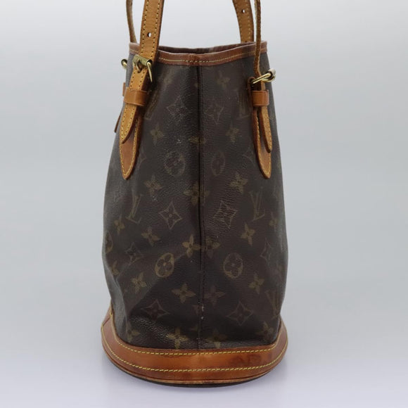 LOUIS VUITTON Monogram Bucket PM Shoulder Bag M42238 LV Auth 103423
