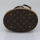 LOUIS VUITTON Monogram Bucket PM Shoulder Bag M42238 LV Auth 103423-9