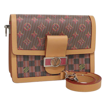 LOUIS VUITTON Monogram LV Pop Dauphine MM Shoulder Bag Red M55452 Auth 103428S