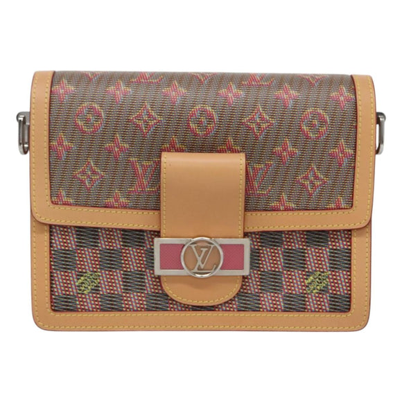 LOUIS VUITTON Monogram LV Pop Dauphine MM Shoulder Bag Red M55452 Auth 103428S