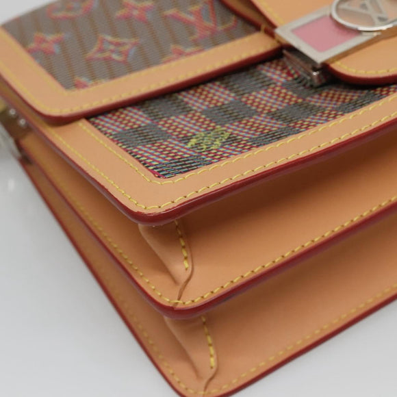 LOUIS VUITTON Monogram LV Pop Dauphine MM Shoulder Bag Red M55452 Auth 103428S