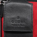 GUCCI GG Canvas Shoulder Bag Silver Red 018 1619 Auth 103432-9