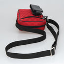 GUCCI GG Canvas Shoulder Bag Silver Red 018 1619 Auth 103432-7