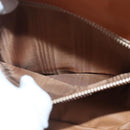 CELINE Macadam Canvas Shoulder Bag PVC Leather Brown Auth 103438-22