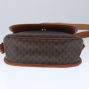 CELINE Macadam Canvas Shoulder Bag PVC Leather Brown Auth 103438-5