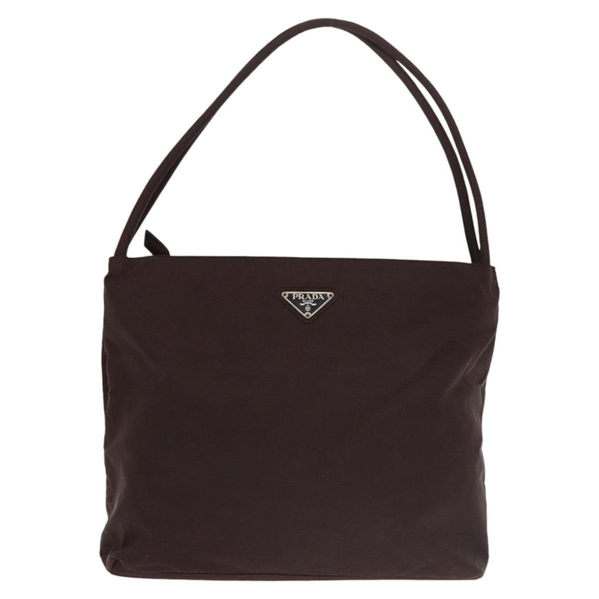 PRADA Tote Bag Nylon Brown Auth 103453