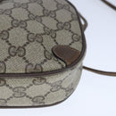 GUCCI GG Supreme Web Sherry Line Shoulder Bag PVC Beige 89 02 066 Auth 103458-15