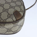 GUCCI GG Supreme Web Sherry Line Shoulder Bag PVC Beige 89 02 066 Auth 103458-9