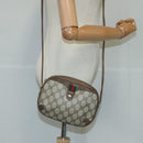 GUCCI GG Supreme Web Sherry Line Shoulder Bag PVC Beige 89 02 066 Auth 103458-20