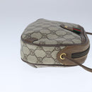 GUCCI GG Supreme Web Sherry Line Shoulder Bag PVC Beige 89 02 066 Auth 103458-4