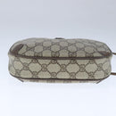 GUCCI GG Supreme Web Sherry Line Shoulder Bag PVC Beige 89 02 066 Auth 103458-5