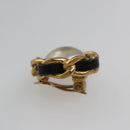 CHANEL Earring metal Gold CC Auth 103474-13