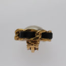 CHANEL Earring metal Gold CC Auth 103474-14