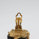 CHANEL Earring metal Gold CC Auth 103474-16