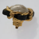 CHANEL Earring metal Gold CC Auth 103474-7