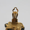 CHANEL Earring metal Gold CC Auth 103474-8