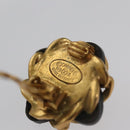 CHANEL Earring metal Gold CC Auth 103474-9