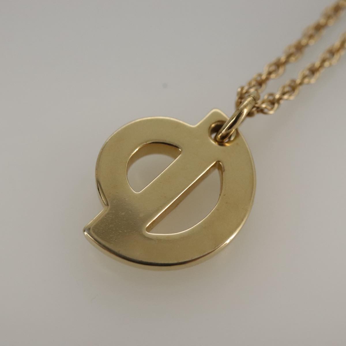 Christian Dior Necklace metal Gold Auth 103475