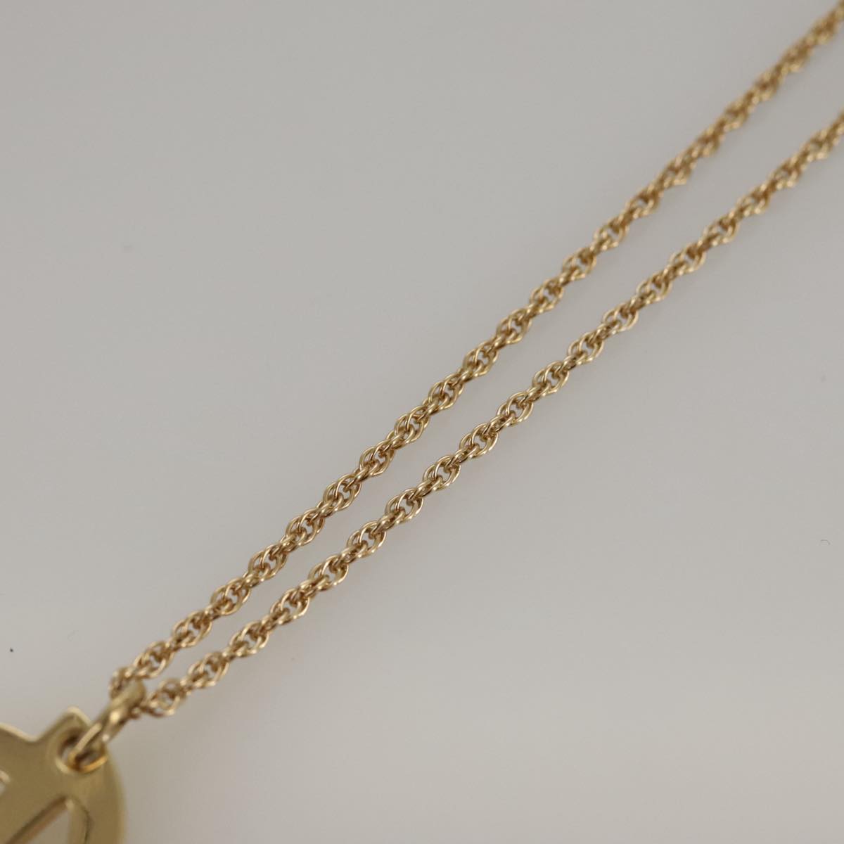 Christian Dior Necklace metal Gold Auth 103475