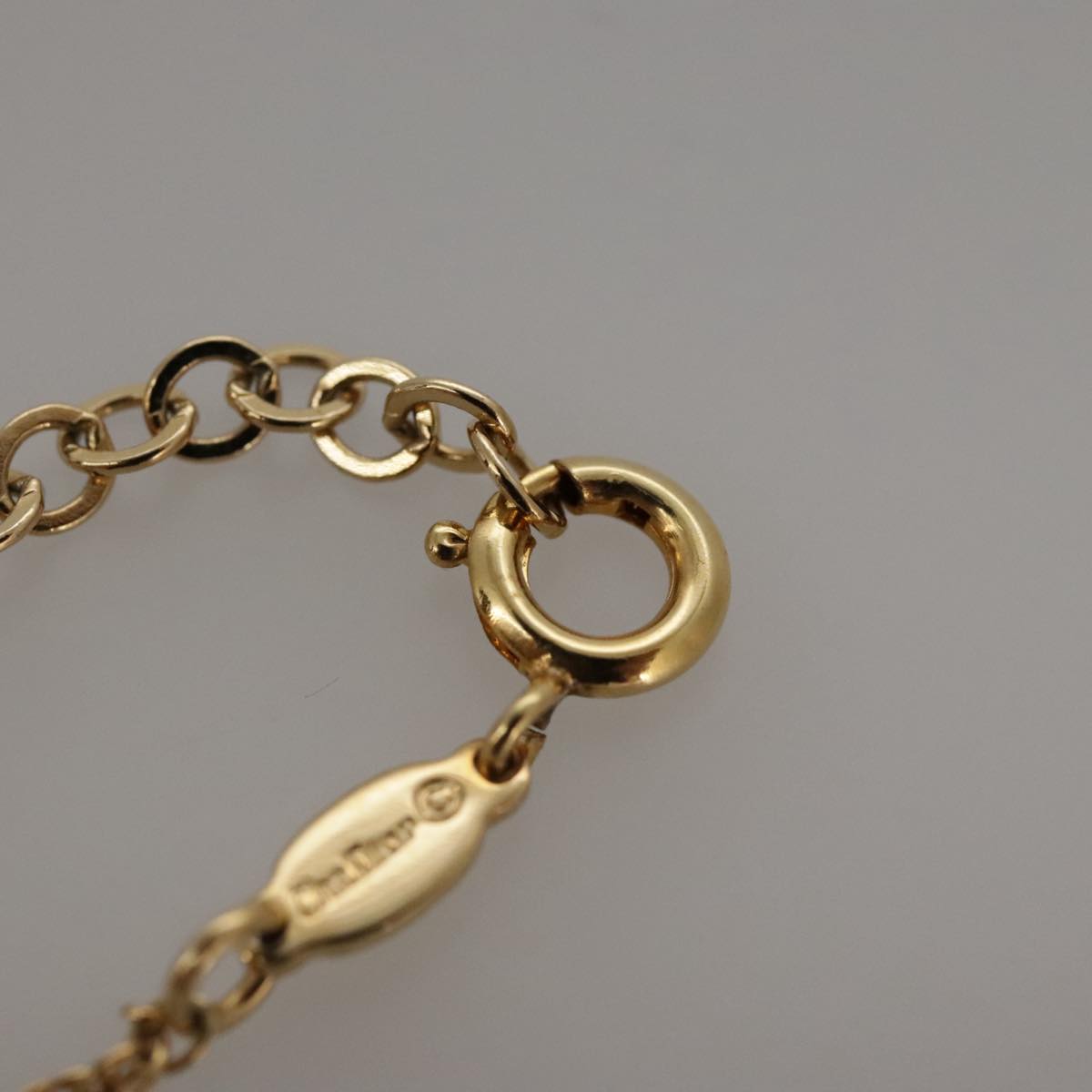 Christian Dior Necklace metal Gold Auth 103475