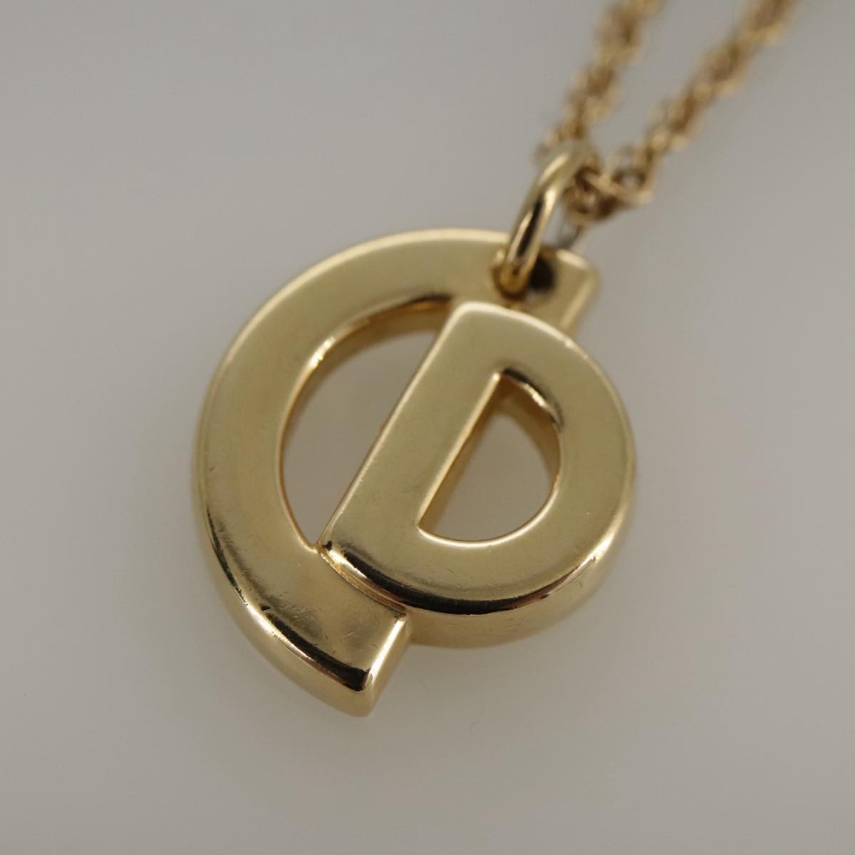 Christian Dior Necklace metal Gold Auth 103475 - 0