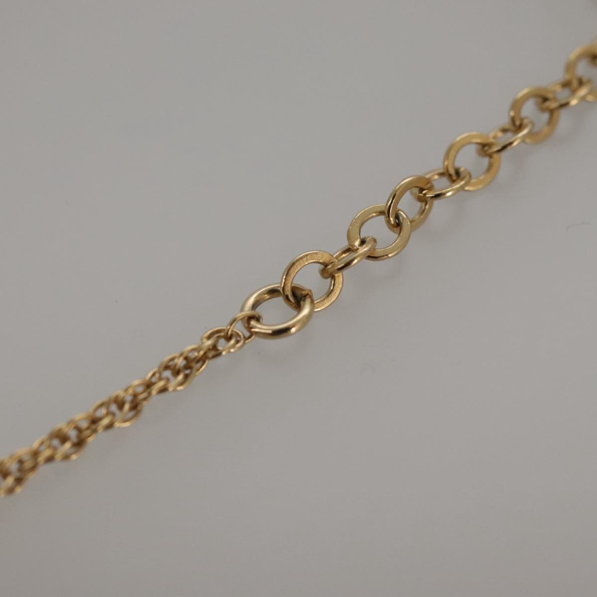 Christian Dior Necklace metal Gold Auth 103475