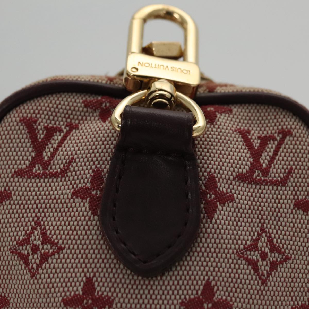 LOUIS VUITTON Monogram Mini Usu Digital Pouch Red M60001 LV Auth 103494