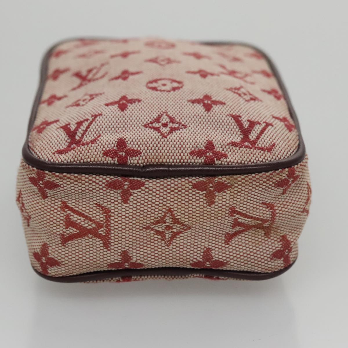 LOUIS VUITTON Monogram Mini Usu Digital Pouch Red M60001 LV Auth 103494