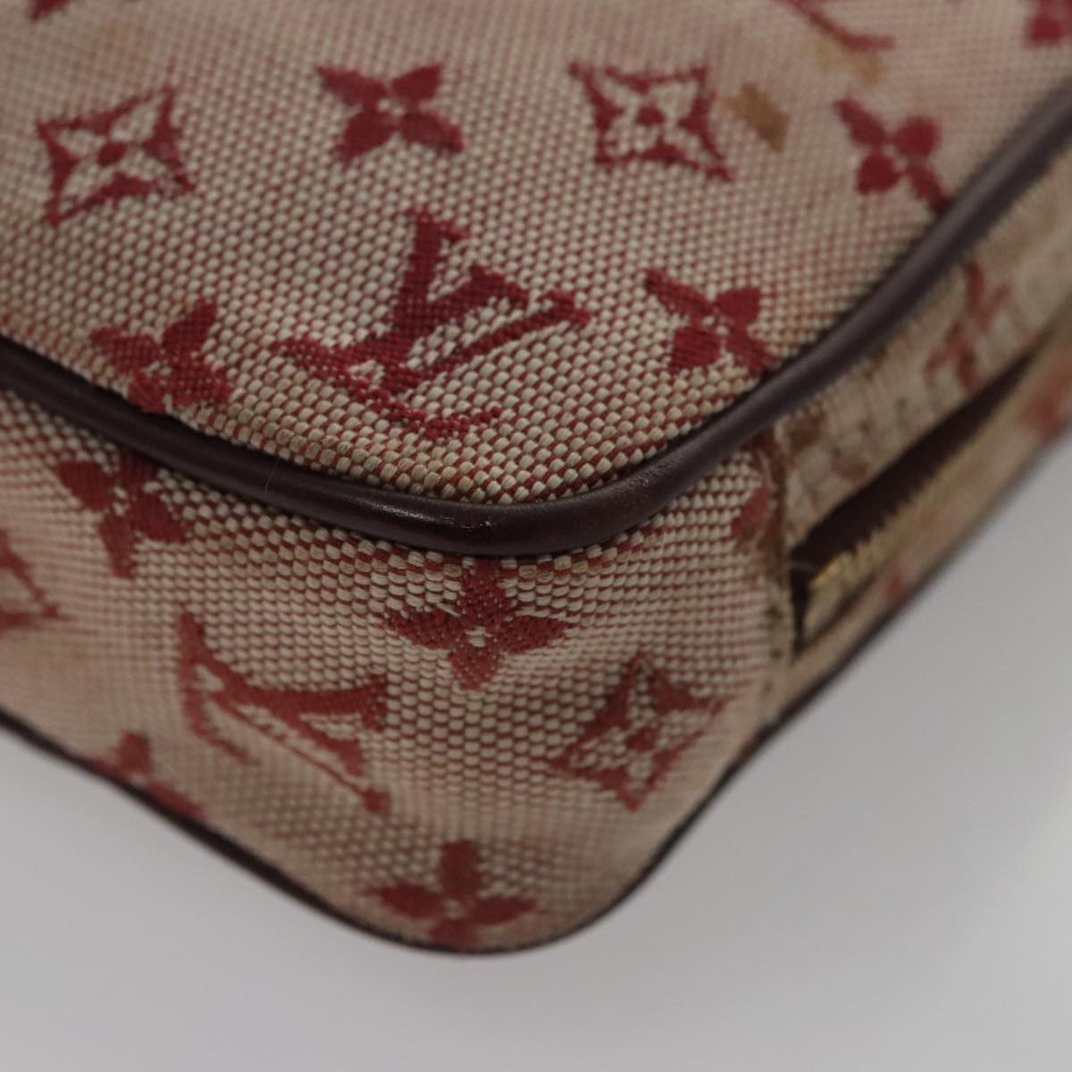 LOUIS VUITTON Monogram Mini Usu Digital Pouch Red M60001 LV Auth 103494