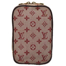 LOUIS VUITTON Monogram Mini Usu Digital Pouch Red M60001 LV Auth 103494-13