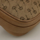 GUCCI Shoulder Bag Canvas Beige Gold Auth 103497-17
