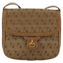 GUCCI Shoulder Bag Canvas Beige Gold Auth 103497-13